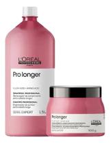 Kit loreal pro longer shampoo 1500 ml e máscara 500 g Kit loreal pro longer shampoo 1500 ml e máscara 500 g