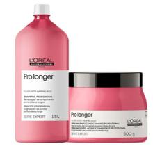 Kit Loréal Pro Longer Shampoo 1500ml + Máscara 500gr