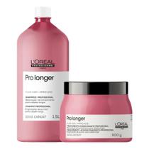 Kit loreal pro longer shampoo 1500ml + mascara 500gr
