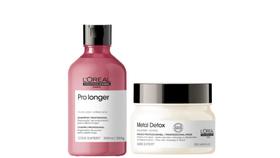 Kit LOréal Pro Longer Shampoo 300ml + Metal Detox Máscara 250g Kit LOréal Pro Longer Shampoo 300ml + Metal Detox Máscara 250g