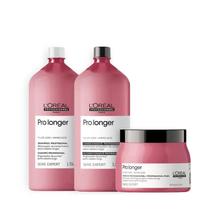 Kit loreal pro longer shampoo e condicionador 1500 ml e máscara 500 gr Kit loreal pro longer shampoo e condicionador 1500 ml e máscara 500 gr