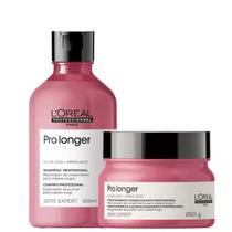 Kit loreal pro longer shampoo + máscara