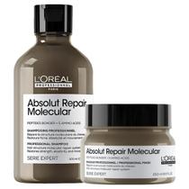 Kit LOréal Professionnel Absolut Repair Molecular Shampoo 300ml + Máscara 250g