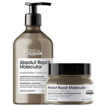 Kit LOréal Professionnel Absolut Repair Molecular Shampoo 500ml + Máscara 250g