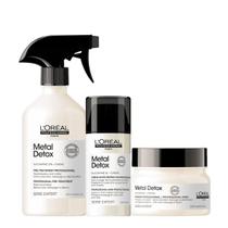Kit LOréal Professionnel Metal Detox Máscara Leave-in e Spray Neutralizador Anti-Metal (3 produtos) Kit LOréal Professionnel Metal Detox Máscara Leave-in e Spray Neutralizador Anti-Metal (3 produtos)