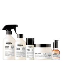 Kit LOréal Professionnel Metal Detox Shampoo Leave-in Máscara G Óleo e Spray Neutralizador Anti-Metal (5 produtos)