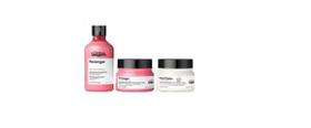 Kit LOréal Professionnel Pro Longer Shampoo 300ml + 2 Máscaras 250g (Pro Longer e Metal Detox)