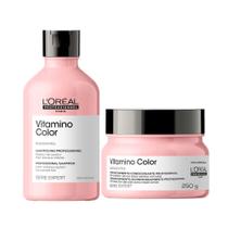 Kit LOréal Professionnel Vitamino Color Shampoo 300ml + Máscara 250g Kit LOréal Professionnel Vitamino Color Shampoo 300ml + Máscara 250g