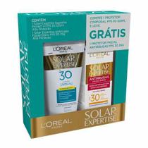 Kit loreal protetor solar expertise fps30 120ml + protetor solar facial fps30 25g