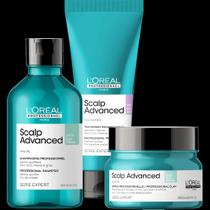 Kit Loreal Scalp Advanced Shampoo, Condicionador e Máscara