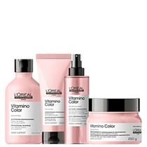 Kit Loréal Vitamino Color Shampoo+ Cond+ Másc pq+ Leavein