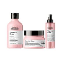 Kit Loréal Vitamino Color - Shampoo + Máscara + Leave-In