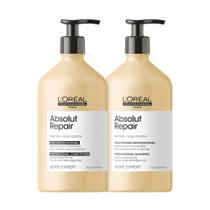Kit lorel absolut repair gold shampoo 750ml+condicionador 750ml - LOREAL