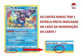 Kit Lote 10 Cartas Pokémon Raras Original Copag Português