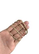 Kit Lote 5 Braceletes Feminino Banhado A Ouro 18K Kit Lote 5 Braceletes Feminino Banhado A Ouro 18K