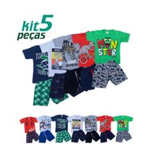 Kit Lote 5 Conjuntos Infantil Roupa Menino Masculino Atacado Kit Lote 5 Conjuntos Infantil Roupa Menino Masculino Atacado