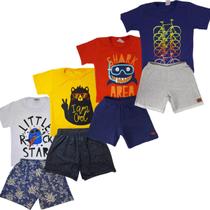 Kit Lote 8 Peças Roupa Infantil Menino 4 Conjuntos Infantil Masculino 1 ao 10