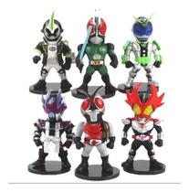 Kit Lote Bonecos Miniaturas Action Figures Black Kamen Rider Kit Lote Bonecos Miniaturas Action Figures Black Kamen Rider