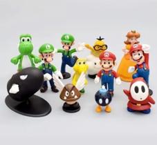 Kit Lote Bonecos Miniaturas Super Mario Bros Donkey Kong F4 - crazy figurines
