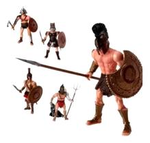 Kit Lote De Bonecos Gladiadores Roma Spartacus 10 Cm L2