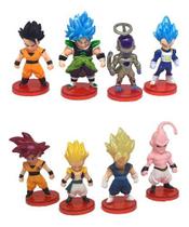 Kit Lote De Bonecos Miniaturas Dragon Ball Z Enfeites 6 Cm