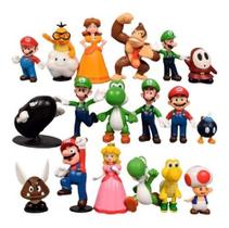 Kit Lote De Bonecos Miniaturas Nintendo Super Mario Bros G4