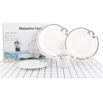 Kit Louças Ancora em Melamina 8 peças P/ Barcos e Lanchas