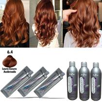 Kit Louro Acobr 3 Tinta N 6.4 e 3 OX 20Vol Mairibel/Hidr 60g Kit Louro Acobr 3 Tinta N 6.4 e 3 OX 20Vol Mairibel/Hidr 60g