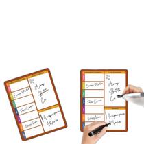 Kit Lousa 5 Imãs Estudo Organiza Suas Tarefas Com Caneta Kit Lousa 5 Imãs Estudo Organiza Suas Tarefas Com Caneta