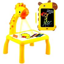 Kit Lousa Mágica e Projetor de Desenhar Pintar Mesa Infantil