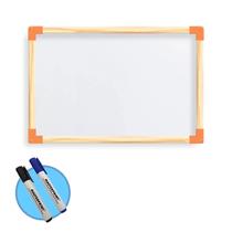 Kit lousa quadro branco 40 x 60 escolar + 2 canetas Kit lousa quadro branco 40 x 60 escolar + 2 canetas
