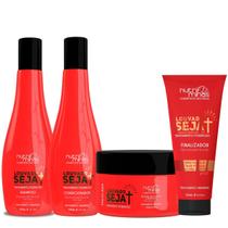 Kit Louvado Seja Nutriminas Poderosa Reconstrução Capilar
