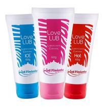 Kit love lub gelado/ quente / neutro lubrificante corporal 60g la pimienta