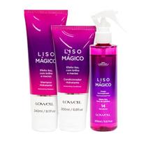 Kit LOWELL 3 Liso MágicoShampoo+Condicionador+Fluido 2005 Kit LOWELL 3 Liso MágicoShampoo+Condicionador+Fluido 2005