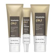 Kit Lowell Bioplastia Shampoo 240ml+Condicionador 200ml+Máscara Reconstrutora 25ml