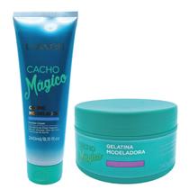 Kit Lowell Cacho Magico Gelatna 240g e Creme Modelador 240ml