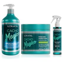 Kit Lowell Cacho Magico Mascara 450g e Creme 500ml Ativador 200ml