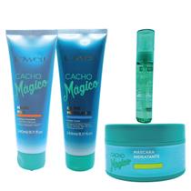 Kit Lowell Cacho Magico Shampoo 240ml Mascara, Creme e Oleo