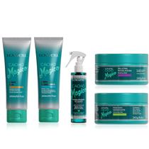 Kit Lowell Cacho Magico Shampoo 240ml Mascara, Creme, Gelatina e Ativador