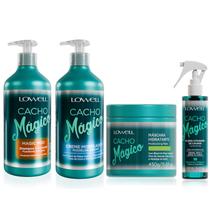 Kit Lowell Cacho Magico Shampoo 500ml Mascara Creme Ativador Kit Lowell Cacho Magico Shampoo 500ml Mascara Creme Ativador