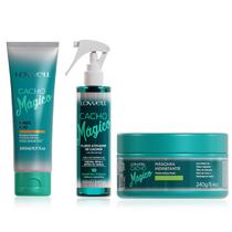 Kit Lowell Cacho Magico Shampoo, Mascara 240g e Ativador Kit Lowell Cacho Magico Shampoo, Mascara 240g e Ativador