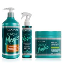 Kit Lowell Cacho Magico Shampoo, Mascara 450g e Ativador