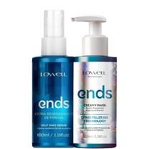 Kit Lowell Ends Extra Regenerador 100ml + Creamy Mask 100ml