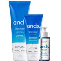 Kit Lowell Ends Shampoo 240ml + Máscara 200ml + Creamy Mask 100ml