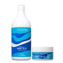 Kit Lowell Extrato de Mirtilo Shampoo 1 Litro + Máscara 240g