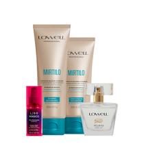 Kit Lowell Extrato de Mirtilo Shampoo Condicionador Keeping Liss Óleo e Pour Toi Parfum Cabelo e Corpo (4 produtos) Kit Lowell Extrato de Mirtilo Shampoo Condicionador Keeping Liss Óleo e Pour Toi Parfum Cabelo e Corpo (4 produtos)