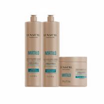 Kit LOWELL Extrato Mirtilo Profissional 3X1 SHAMP-COND-MASC