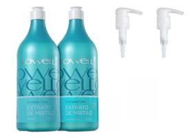 Kit Lowell Extrato Mirtilo Shampoo 1L Condicionador 1L