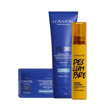 Kit Lowell It Blond Deslumbre Shampoo Máscara Spray Térmico (3 produtos) Kit Lowell It Blond Deslumbre Shampoo Máscara Spray Térmico (3 produtos)
