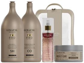 Kit Lowell Lavatório Shampoo 2,5L Condicionador 2,5L e Body Splash Ayla 200ml BRINDE Máscara Protect Care 48g Kit Lowell Lavatório Shampoo 2,5L Condicionador 2,5L e Body Splash Ayla 200ml BRINDE Máscara Protect Care 48g